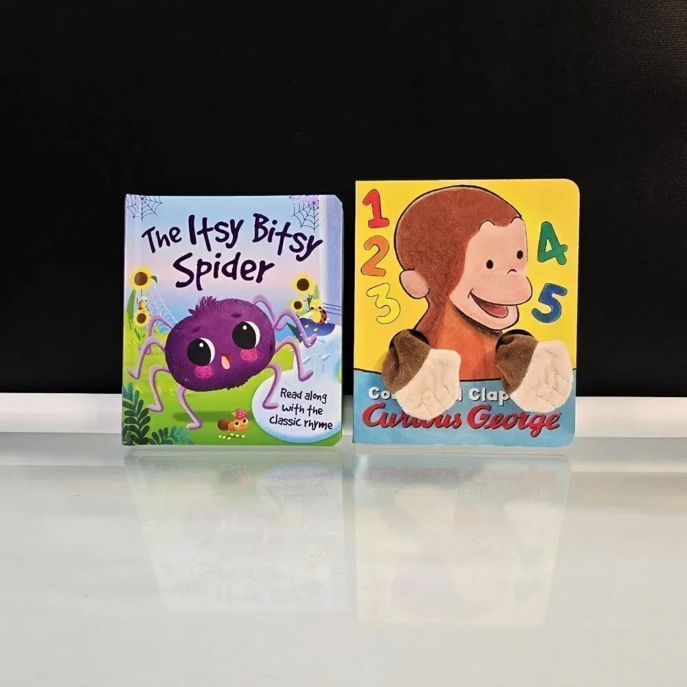 Count and Clap with Curious George / The Itsy Bitsy Spider 2 Board Books